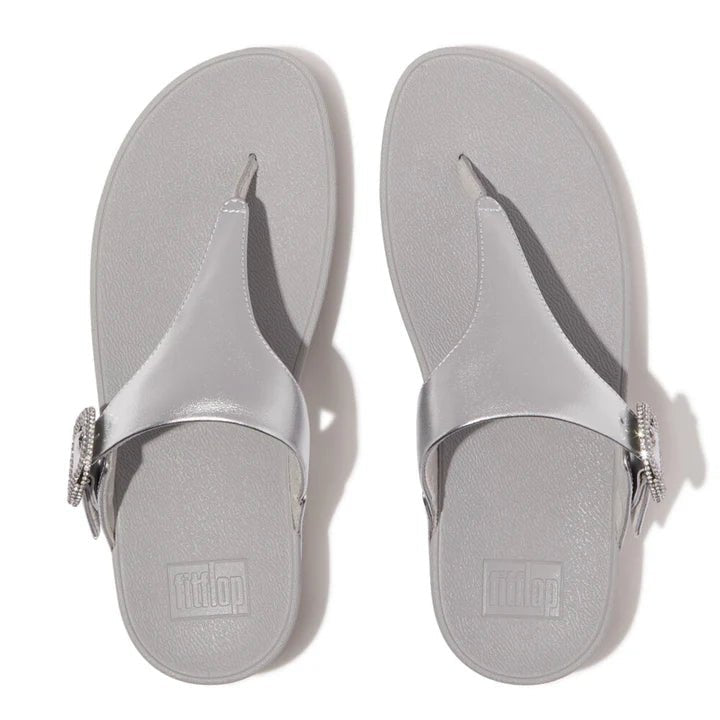FitFlop - Lulu Crystal - Buckle Leather Silver - Shopping4Africa