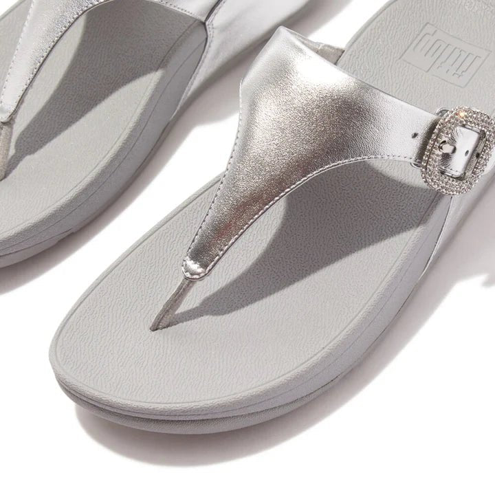 FitFlop - Lulu Crystal - Buckle Leather Silver - Shopping4Africa