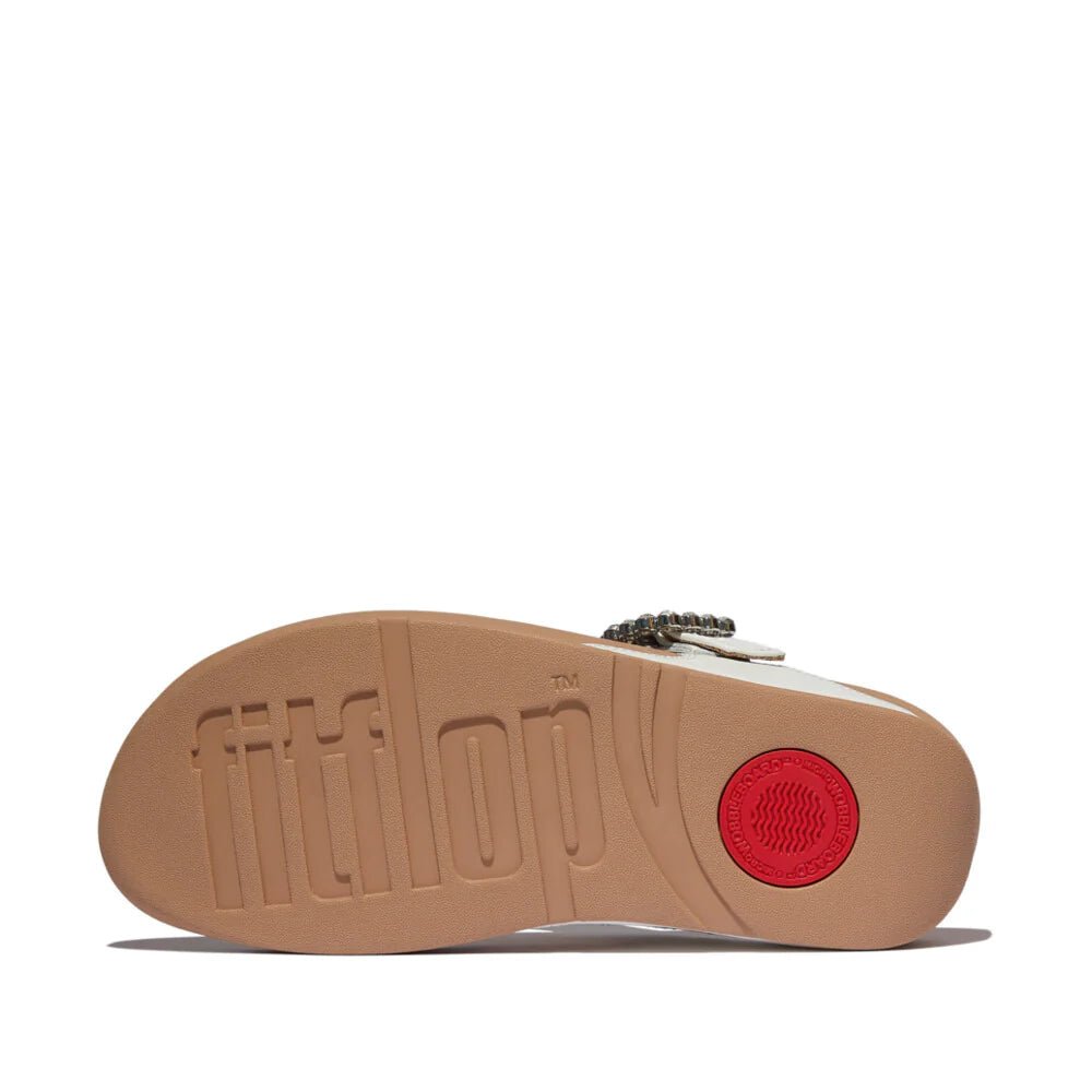 Fitflop - Lulu - Crystal - Buckle Leather Toe - Post Sandals Urban White - Shopping4Africa