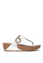 Fitflop - Lulu - Crystal - Buckle Leather Toe - Post Sandals Urban White - Shopping4Africa