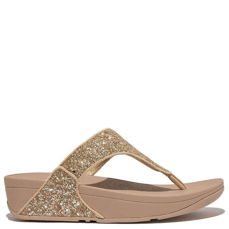 FitFlop Lulu Glitter Toe - Thong Sandals Latte Beige - Shopping4Africa