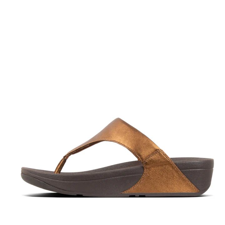 FitFlop LULU Leather Toe - Post Sandals Bronze - Shopping4Africa