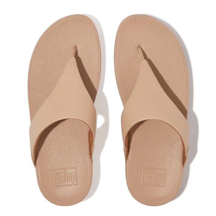 FitFlop LULU Leather Toe - Post Sandals Classic Beige - Shopping4Africa