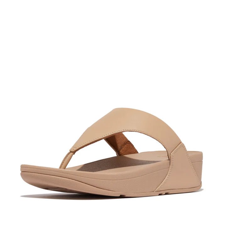 FitFlop LULU Leather Toe - Post Sandals Classic Beige - Shopping4Africa