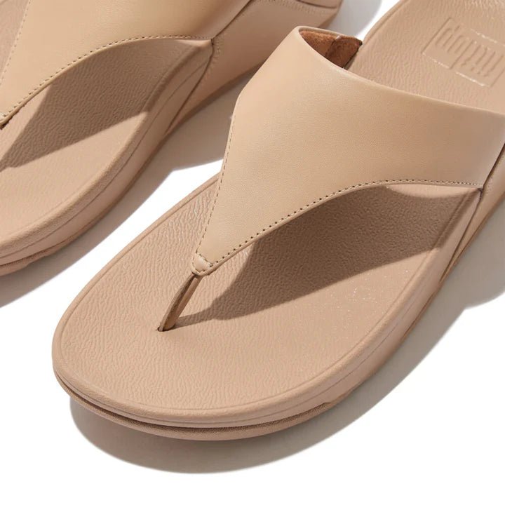FitFlop LULU Leather Toe - Post Sandals Classic Beige - Shopping4Africa