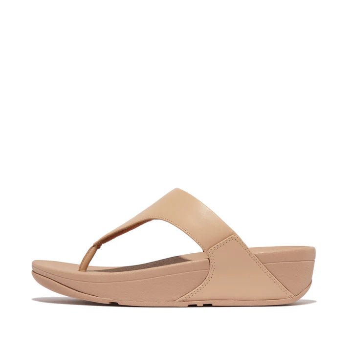FitFlop LULU Leather Toe - Post Sandals Classic Beige - Shopping4Africa