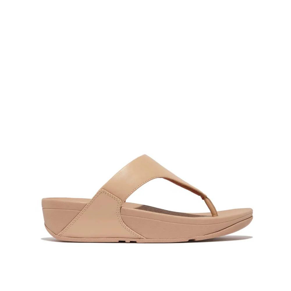 FitFlop Lulu Leather Toe - Post Sandals Classic Beige - Shopping4Africa