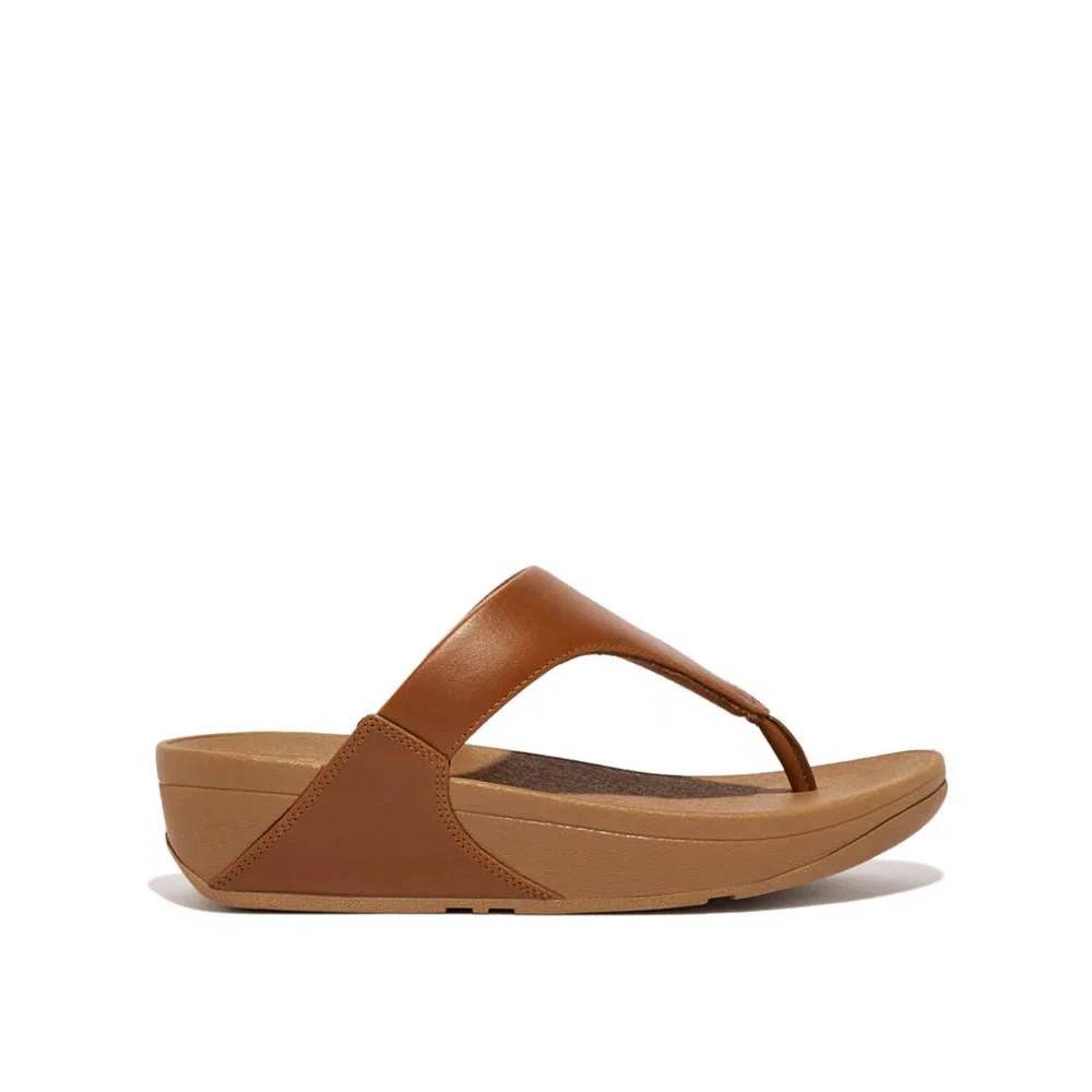 FitFlop Lulu Leather Toe - Post Sandals Light Tan - Shopping4Africa
