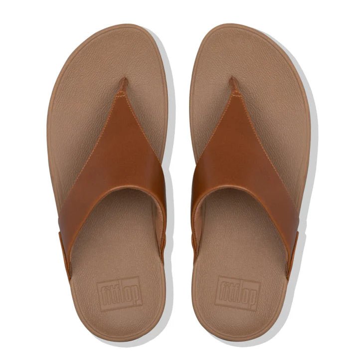 FitFlop Lulu Leather Toe - Post Sandals Light Tan - Shopping4Africa
