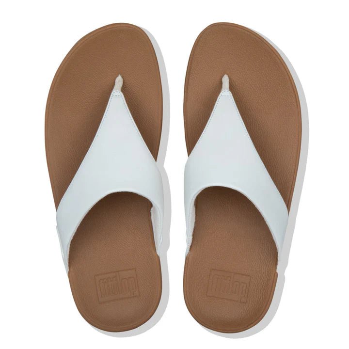 FitFlop Lulu Leather Toe - Post Sandals White - Shopping4Africa