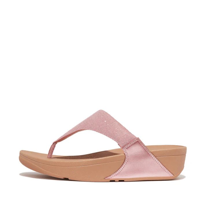 FitFlop LULU Shimmerlux Toe - Post Sandals Metallic Soft Blush - Shopping4Africa