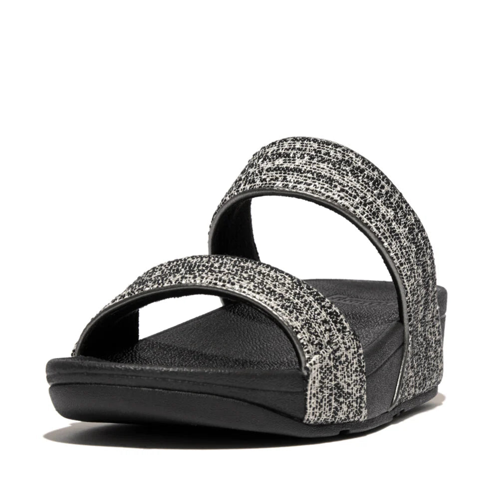 FitFlop Lulu Shimmerweave Slides Black Mix - Shopping4Africa
