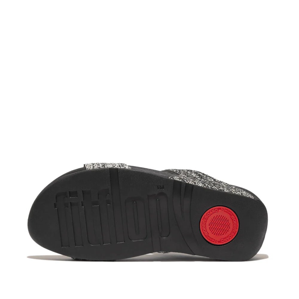 FitFlop Lulu Shimmerweave Slides Black Mix - Shopping4Africa