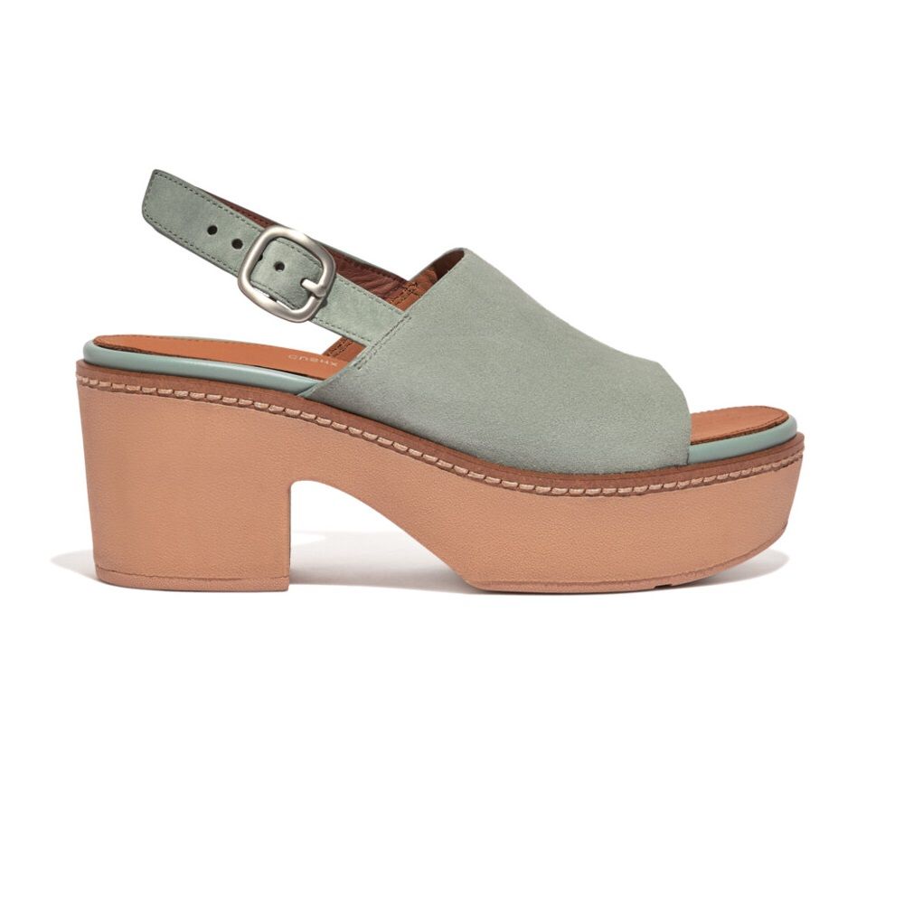FitFlop Pilar Mule Suede Blue Surf - Shopping4Africa