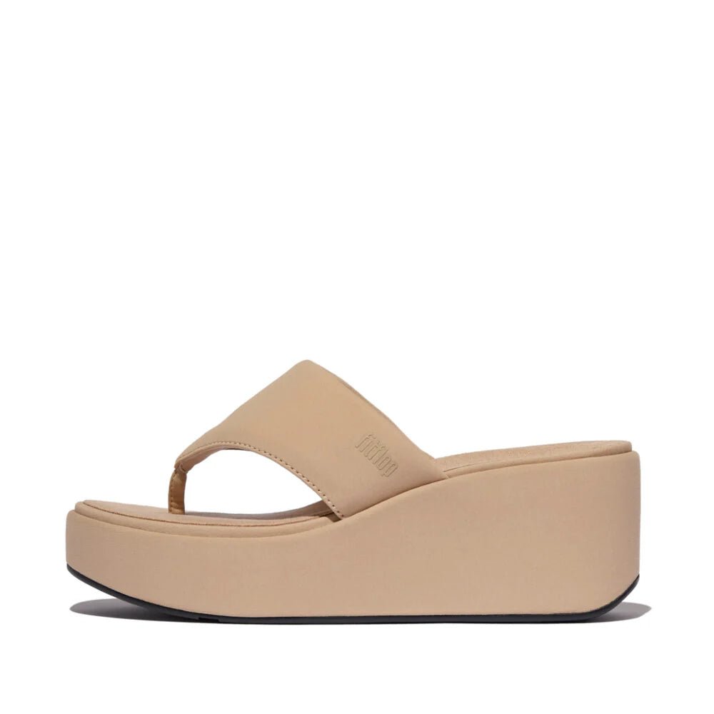 FitFlop Platfforms Wedge Toe - Post Sandals Classic Beige - Shopping4Africa