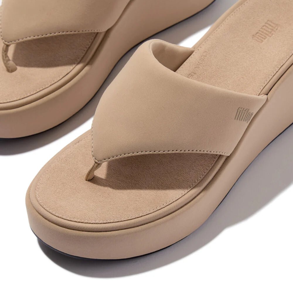 FitFlop Platfforms Wedge Toe - Post Sandals Classic Beige - Shopping4Africa