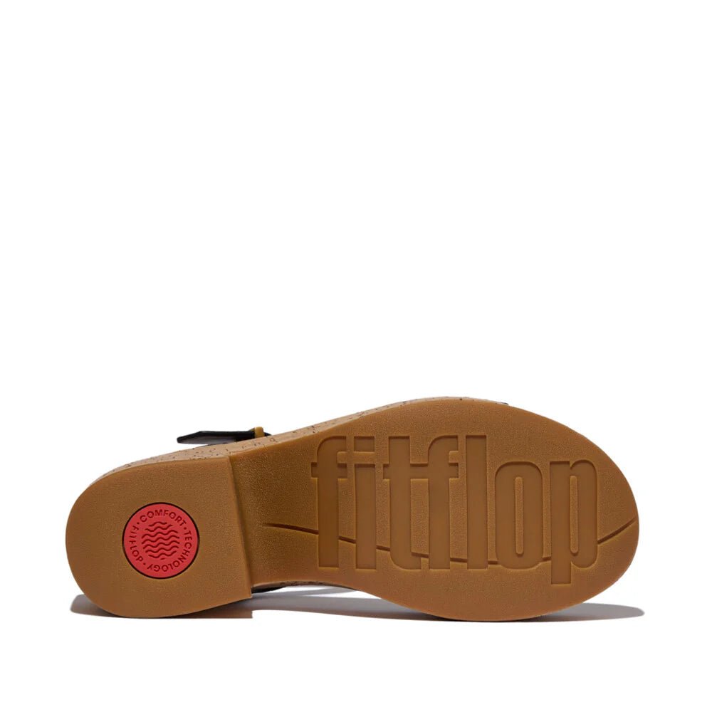 FitFlop Platforms LeatherCork Heeled Ankle - Strap Sandals Deep Tan - Shopping4Africa