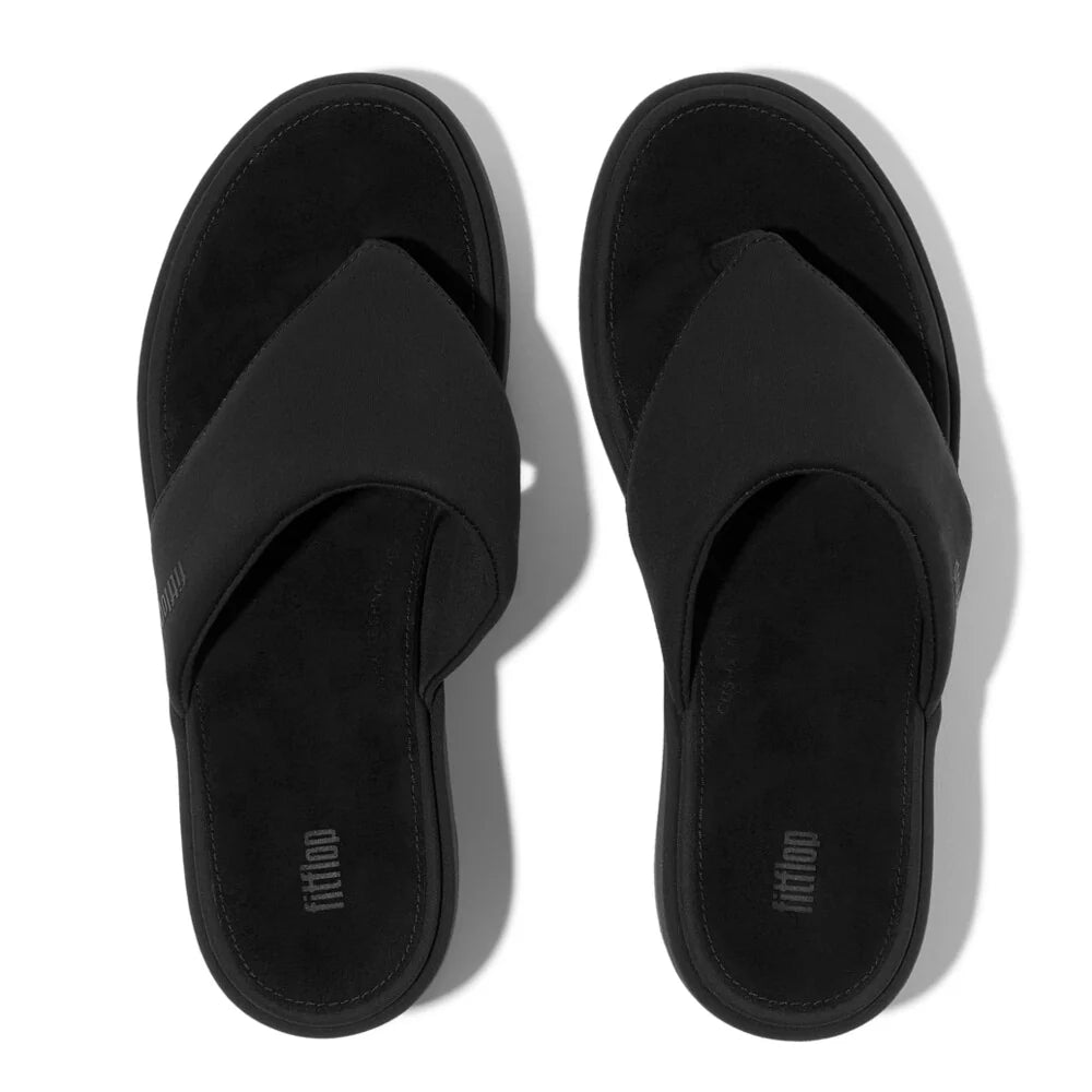 FitFlop Platforms Wedge Toe - Post Sandals All Black - Shopping4Africa