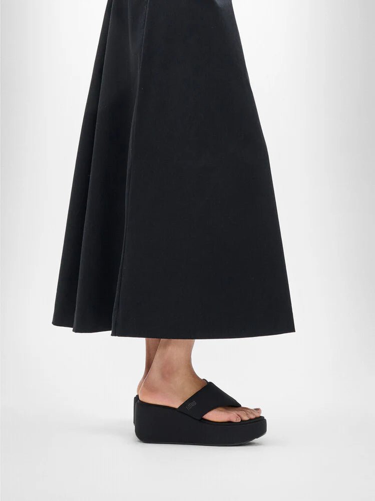 FitFlop Platforms Wedge Toe - Post Sandals All Black - Shopping4Africa
