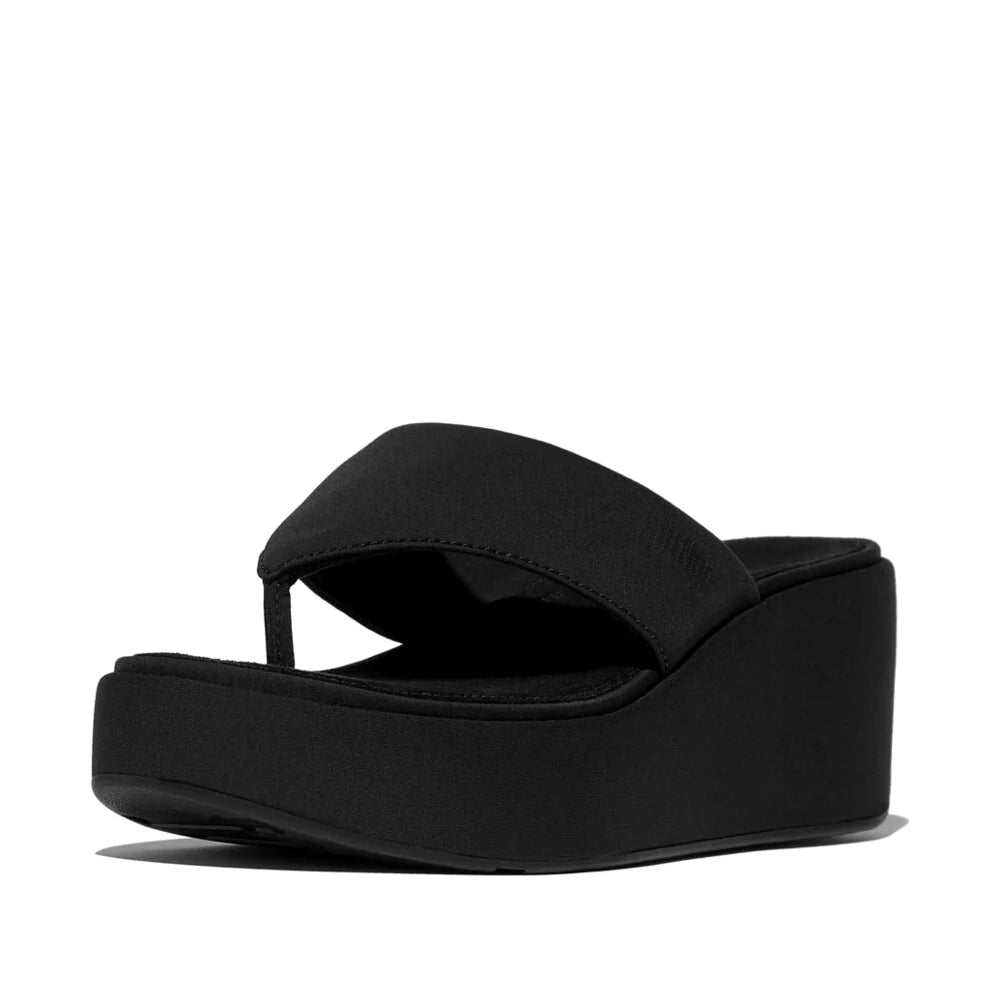 FitFlop Platforms Wedge Toe - Post Sandals All Black - Shopping4Africa
