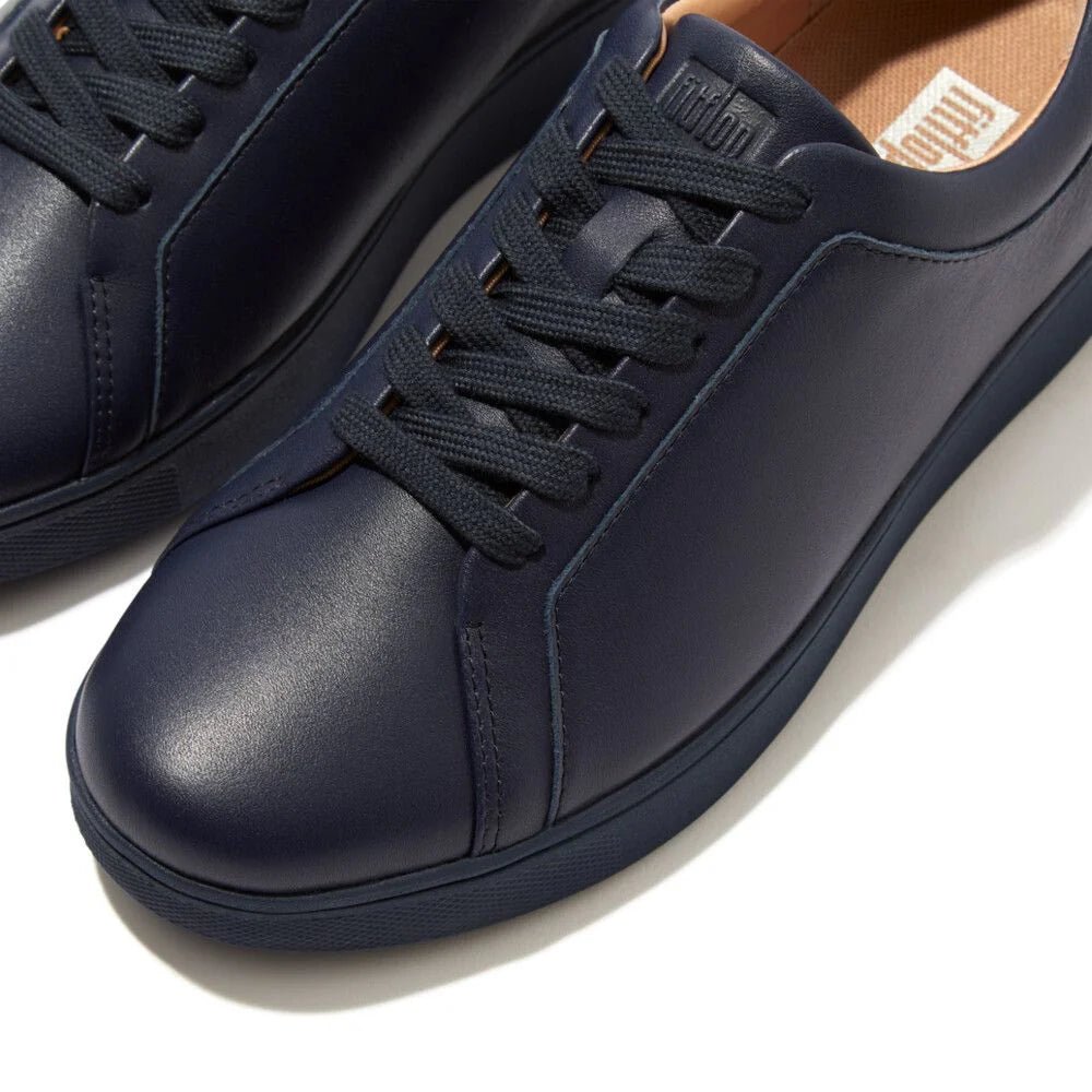 FitFlop Rally Leather Trainers All Midnight Navy - Shopping4Africa