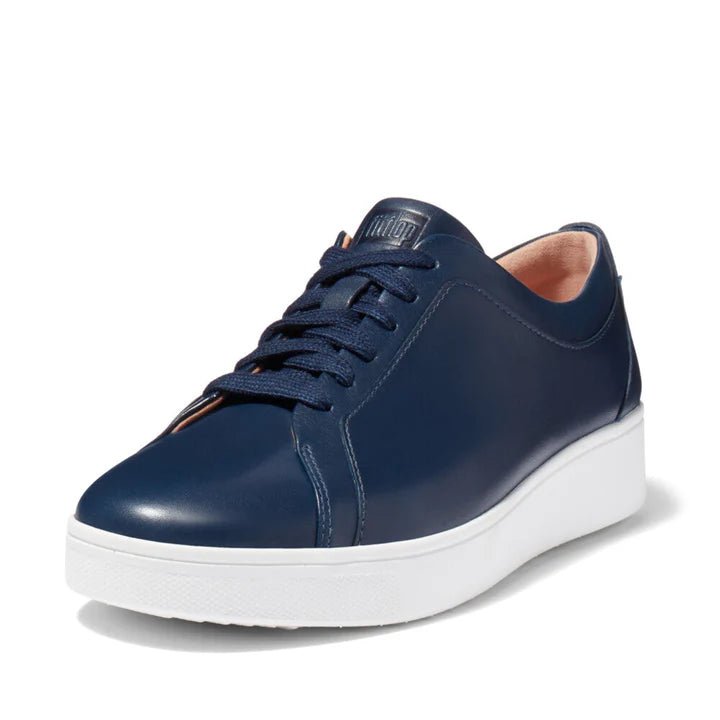 FitFlop Rally Leather Trainers Midnight Navy - Shopping4Africa