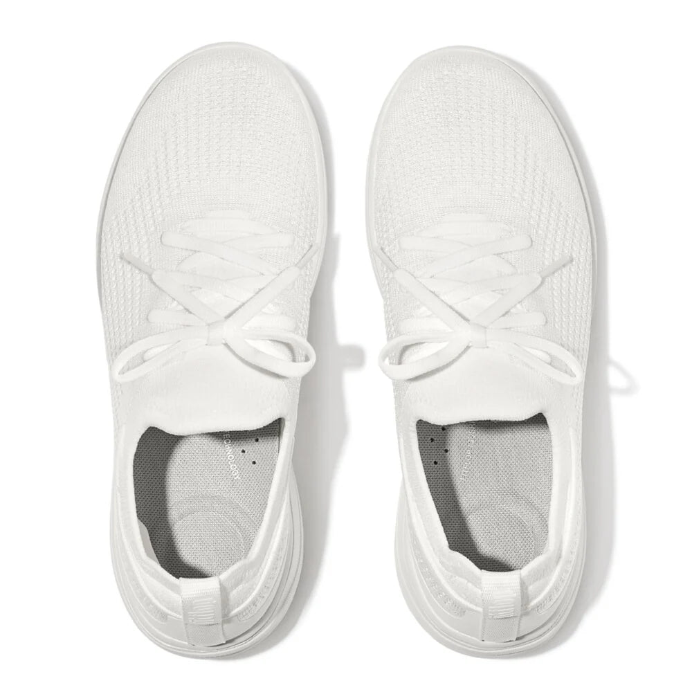 FitFlop Super - Q Knit Lace - Up Urban White - Shopping4Africa