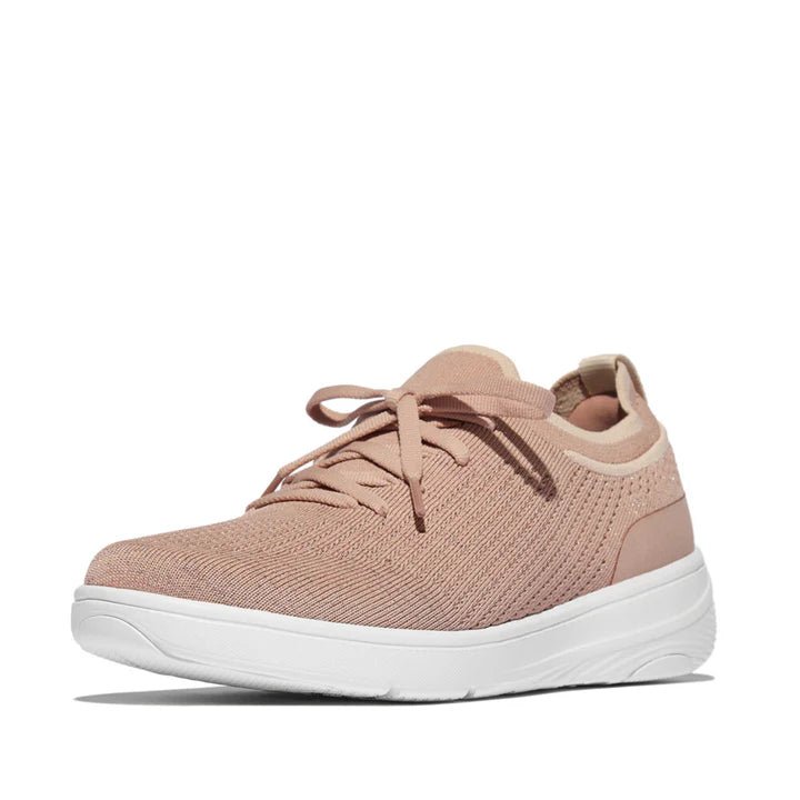 FitFlop Super - Q Knit Slip - On Lace - up Trainers Beige Buff - Shopping4Africa