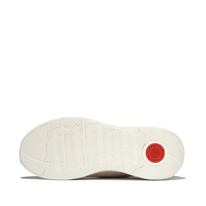 FitFlop SUPER - Q Knit Slip - On Laced Trainers Sneakers Stone Beige/ Platino - Shopping4Africa