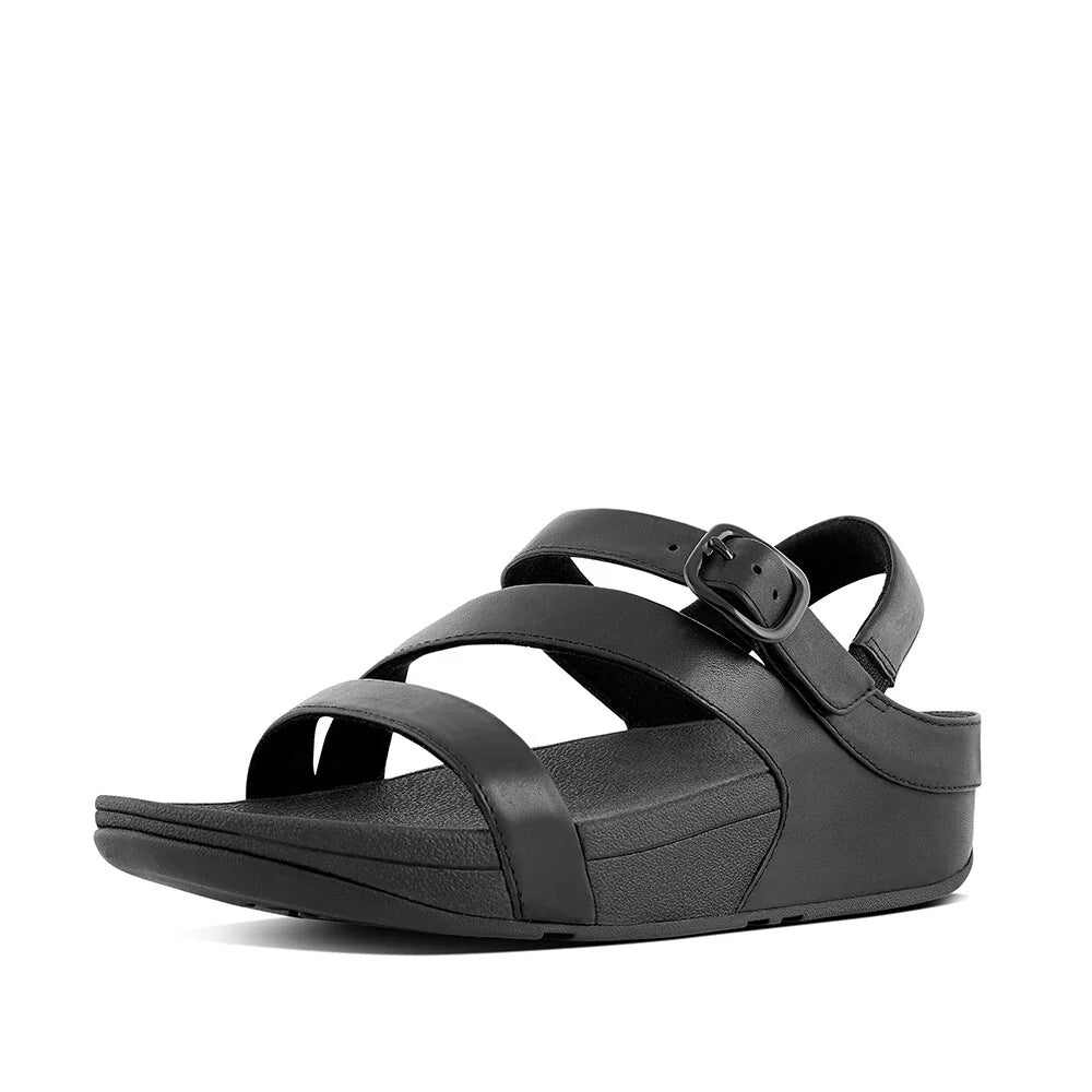FitFlop The Skinny II Leather Z - Strap Sandals Black - Shopping4Africa
