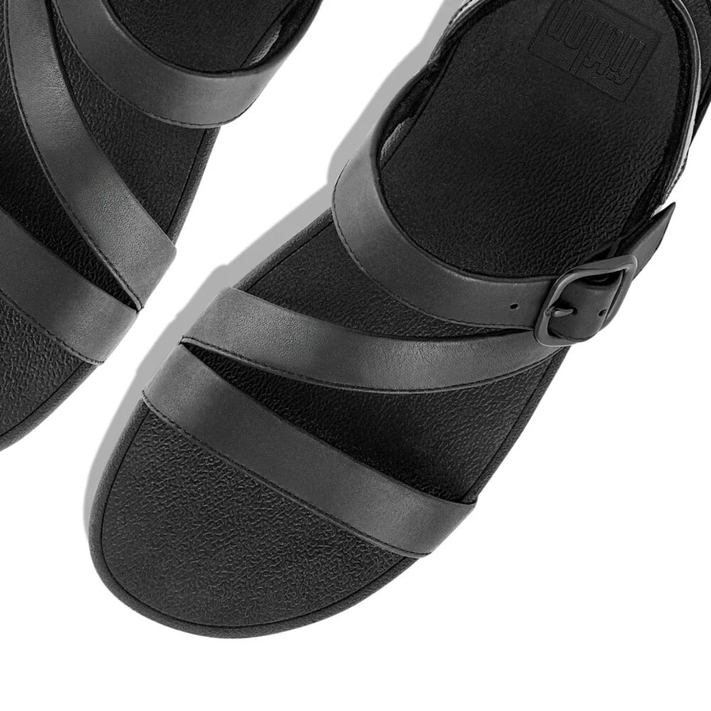 FitFlop The Skinny II Leather Z - Strap Sandals Black - Shopping4Africa