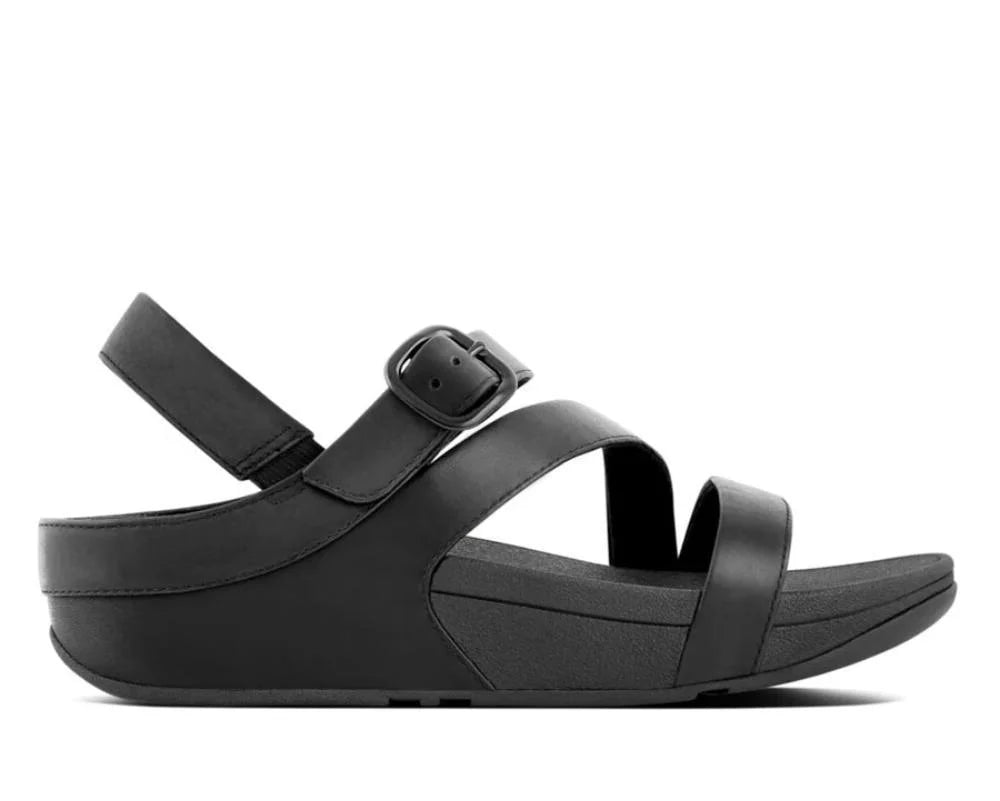 FitFlop The Skinny II Leather Z - Strap Sandals Black - Shopping4Africa