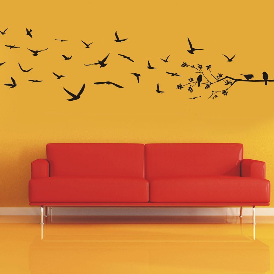 Fly Away Birds - vinyl wall stickers - Shopping4Africa