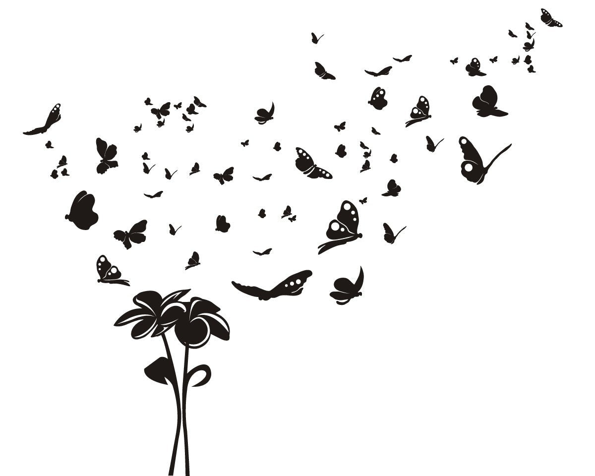 Fly Away Butterflies - vinyl wall stickers - Shopping4Africa