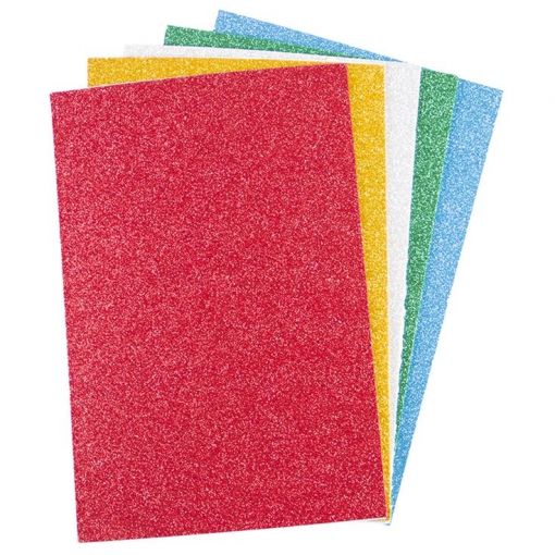 Foam Self Adhesive Sheets - Glitter A4 (5pc) - Bright - Shopping4Africa