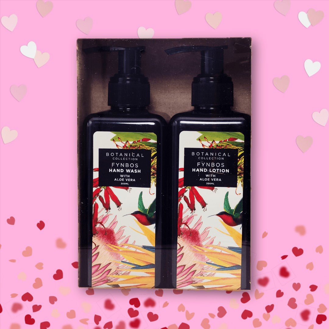 Fynbos Hand Wash and Lotion Gift Set Soothing Moisturising Natural Fragrance 300ml Each - Shopping4Africa