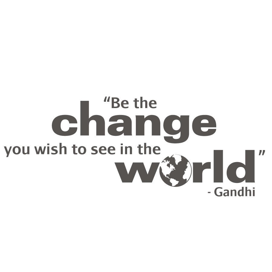 Gandhi Quote - vinyl wall poetry - Shopping4Africa