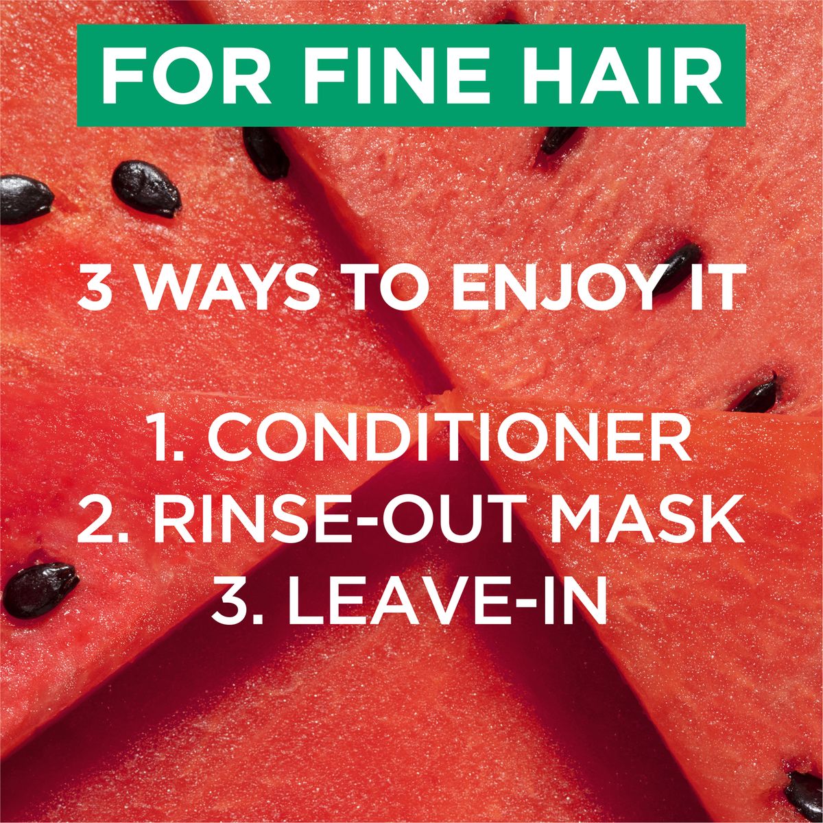 GARNIER Hair/F Watermelon 3in1 Mask 400ml - Shopping4Africa