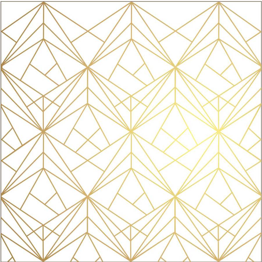 Geometric Gold - Vinyl wall tiles - Shopping4Africa