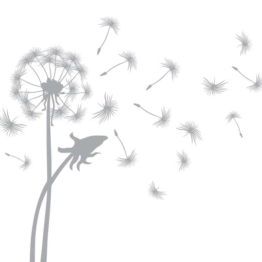 Giant Dandelion Frosted Glass stickers - Shopping4Africa