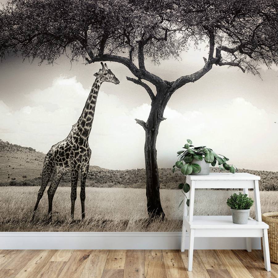 Giraffe Safari Mural - Shopping4Africa