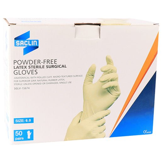 Gloves Surg Latex Pf Saclin 6.0 50~ - Shopping4Africa