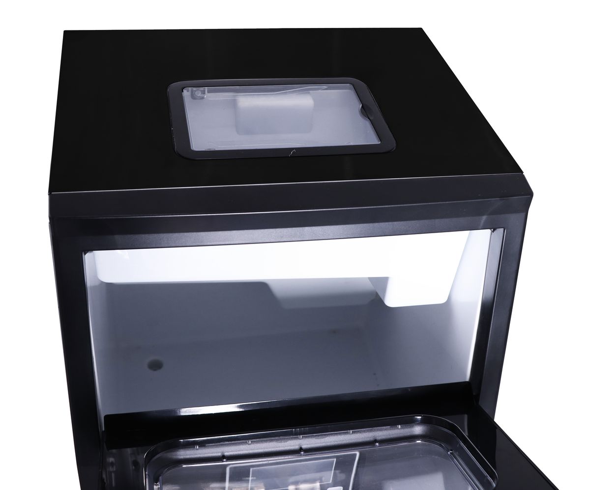 Goldair 30Kg/24Hrs Matt Black Plumbed-In Ice Maker Square Cubes GIM-30 - Shopping4Africa