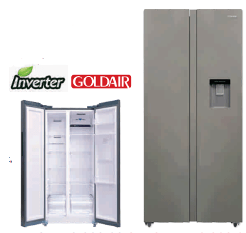 Goldair 610L Side by Side Inverter Refrigerator GSS-610WD - Shopping4Africa