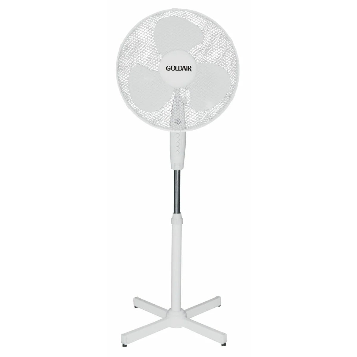 Goldair GPF-16YA 40cm Pedestal Fan, 3 Speed, 90° Oscillation, Adjustable Height, 45W - Shopping4Africa