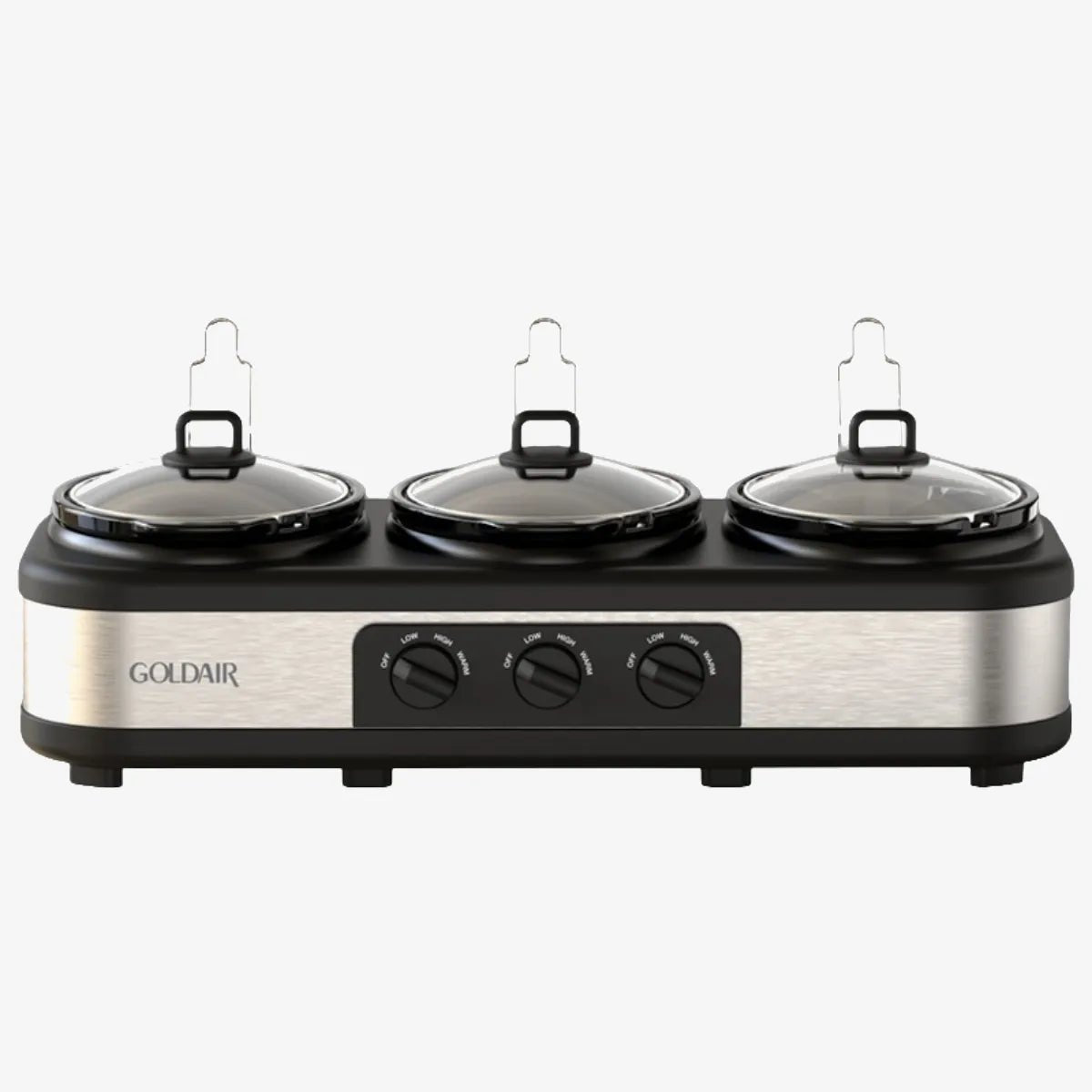Goldair Triple Pot Slow Cooker 3 x 2.5L - Shopping4Africa