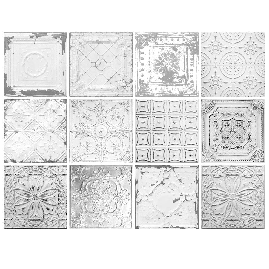 Grey Vintage Ceiling Mix - Vinyl Wall Tiles - Shopping4Africa