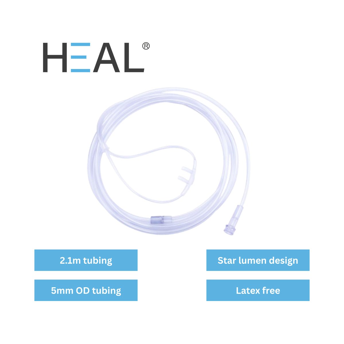 HEAL Nasal Cannula Heal Adult 2m (Pack of 10) - Shopping4Africa