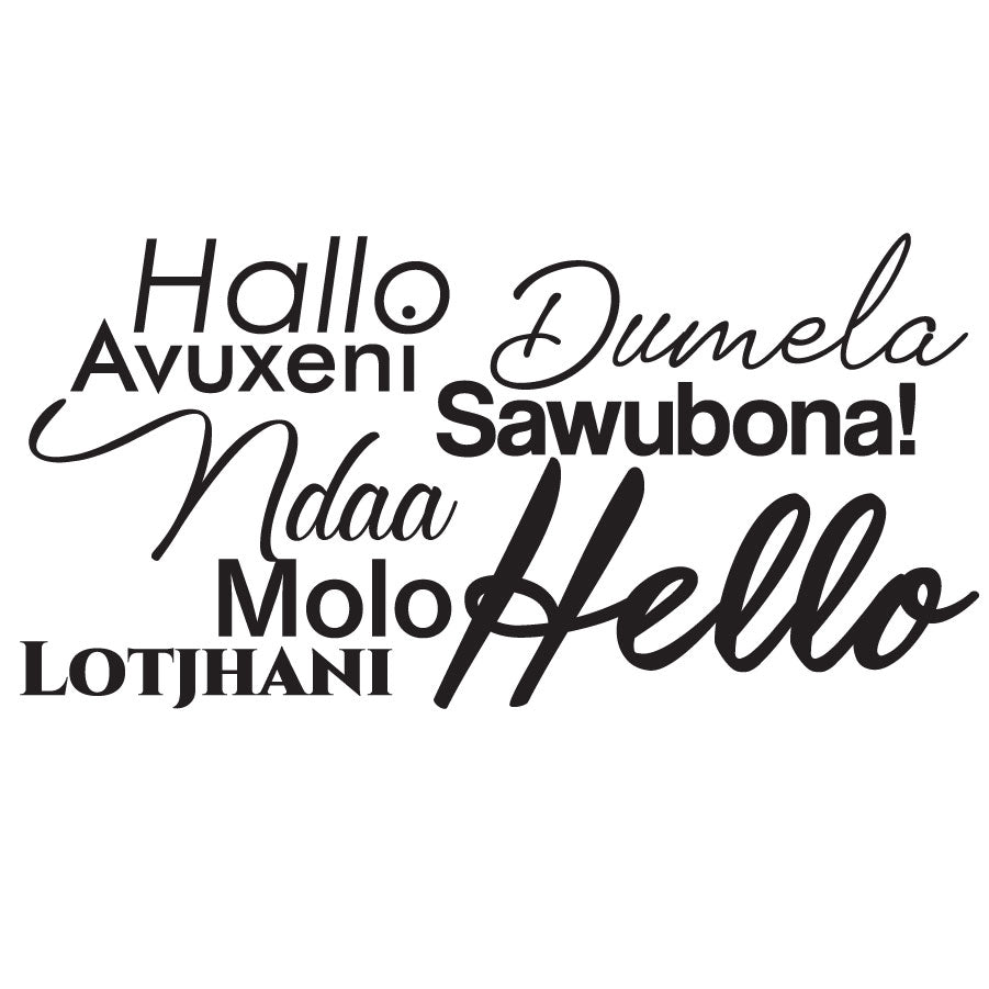 Hello South Africa! - vinyl wall stickers - Shopping4Africa