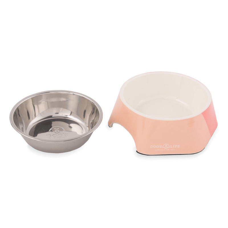 Hexagon Melamine Stainless Steel Bowl Pink - Shopping4Africa